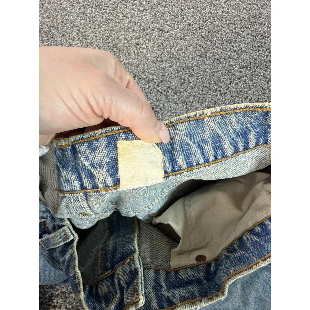 Vintage Levi's 517 Bootcut Orange Tab Jeans Men's Size 36X34 Blue